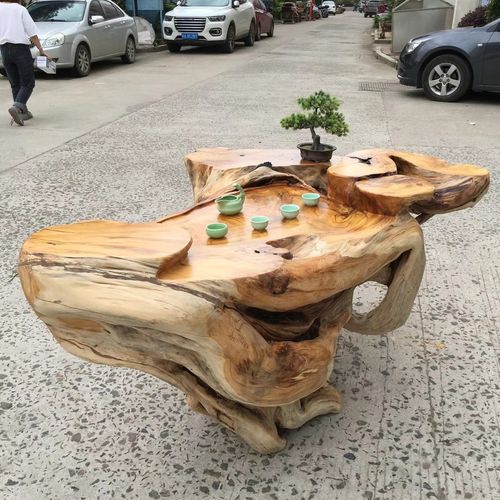 树根雕刻茶几桌子