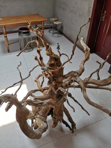 编织树根雕塑